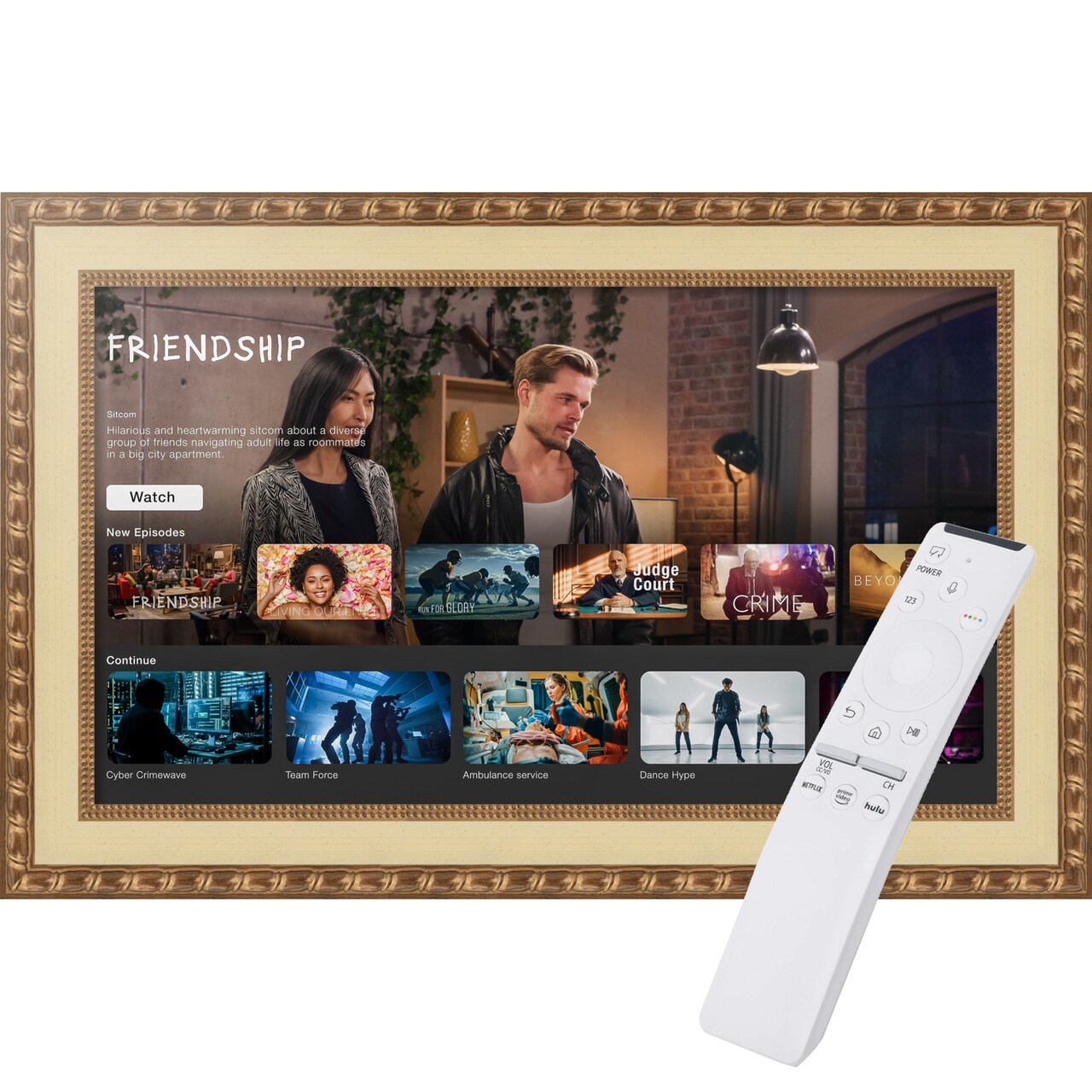 The Samsung Frame TV TV Frame, Ornate Frame TV (Fits 2021-2025 Models)